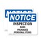 Signmission Inspection Bags Packages Personal Items, 14 in W x Rectangle, Plastic OS-2PACK-NS-P-1014-L-15833 - alternate 1